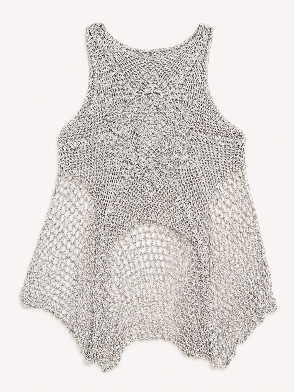 Boho Crochet Swim Cover Up Dress | Coastal Beach Resort Knit Tunic